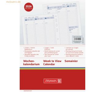 Brunnen Wochenkalendarium (Spaltenform) 14,8x20,8cm A5 1 Woche/2 Seite