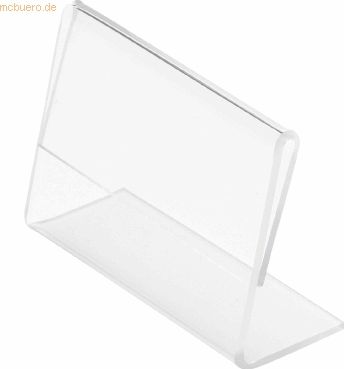 Deflecto Tischaufsteller Classic Image schräg A6 quer transparent