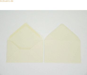 Blanke Briefumschläge 110x156mm 120g/qm gummiert VE=100 Stück champagn