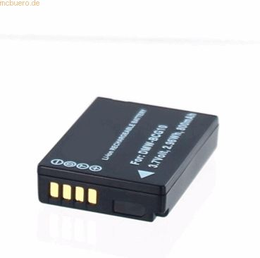 k.A. Akku für Panasonic LUMIX DMC-TZ8 Li-Ion 3,7 Volt 890 mAh schwarz