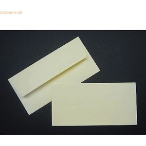 Blanke Briefumschläge DINlang 100g/qm gummiert VE=100 Stück chamois