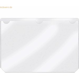 50 x Veloflex Kennzeichnungstasche 225x155mm selbstklebend transparent