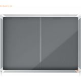 Nobo Schaukasten Premium Plus Innenbereich 8xA4 Filz Schiebetür Glas g