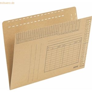Leitz Einstellmappe 24300000 DIN A4 250g Karton braun 100 Stück