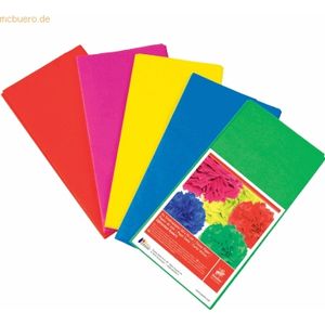 10 x Staufen Seidenpapier 20g/qm 50x70cm VE=5 Bogen sortiert