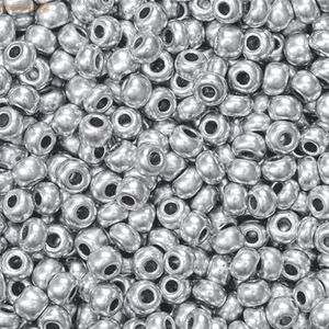 5 x Knorr prandell Rocailles 2,5 mm silber VE=20g
