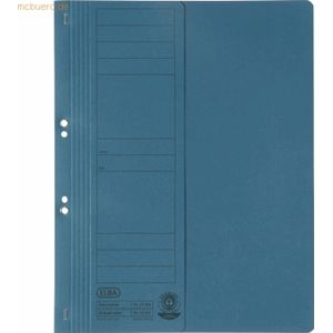 50 x Elba Ösenhefter kaufm. Heftung halber Vorderdeckel Karton blau