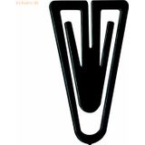 Laurel Büroklammern Plastiklips 25mm VE=100 Stück schwarz