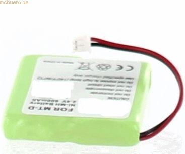 k.A. Akku für Audioline Slim DECT 500 NiMH 2,4 Volt 500 mAh grün
