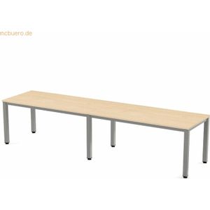 Rocada Mehrfacharbeitstisch Executive BxTxH 320x80x73cm Gestell grau P