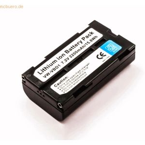 k.A. Akku für Varta V271 Li-Ion 7,2 Volt 2000 mAh schwarz