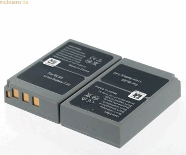 k.A. Akku für Olympus E-PL5 Li-Ion 7,4 Volt 900 mAh schwarz