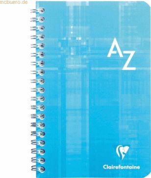Clairefontaine Registerbuch 7,5x12cm 50 Blatt kariert PP mit Spirale A