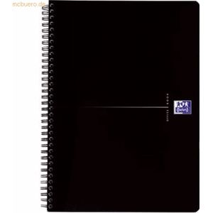 5 x Oxford Collegeblock Smart Black A4+ liniert 70 Blatt schwarz