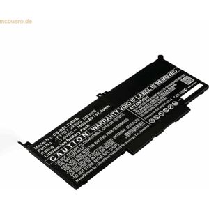 k.A. Akku für Dell N001L7480-D2506CN Li-Ion 7,6 Volt 7500 mAh schwarz