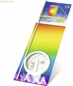 Ludwig Bähr Laternen-Bastelset 4 Regenbogentransparentpapier 20x15,3cm