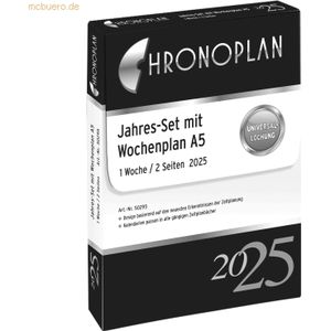 Chronoplan Jahres-Set Wochenplan A5 1 Woche/2 Seiten 2025