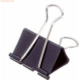 Soennecken Foldbackklemmer 1561 50x25mm schwarz 12 Stück