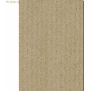 4 x Ludwig Bähr Packpapier Rolle Natron gerippt 80g/qm 50mx100cm