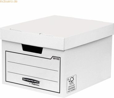 Bankers Box Aufbewahrungsbox Bankers Box 320x250x390 mm weiß VE=10 Stü