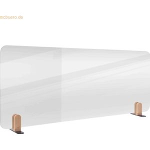 Legamaster Tischtrennwand Elements Acrylglas transparent 60x160cm mit