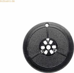 Kores Farbband für Brother/Hermes 13mm/10m Nylon schwarz/rot