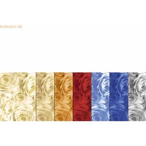 Ludwig Bähr Transparentpapier Rolle 115g/qm 50x61cm Rosen 8 Motive sor