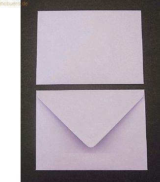 Blanke Briefumschläge 133x184mm 100g/qm gummiert VE=100 Stück lilac