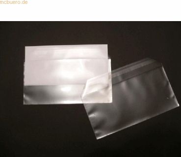 Blanke Briefumschläge Offset transparent DINlang 100 my HK VE=100 Stüc