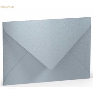 50 x Paperado Briefumschlag B6 Nassklebung Silber