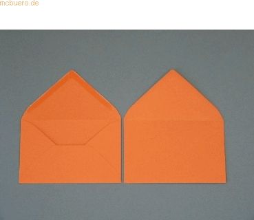 Blanke Briefumschläge 120x180mm 120g/qm gummiert VE=100 Stück apfelsin
