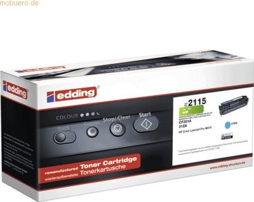 Edding Toner kompatibel mit HP CF381A cyan