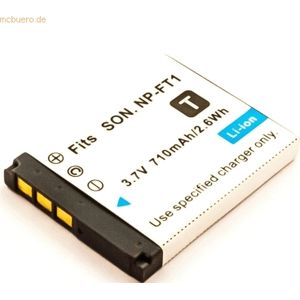 k.A. Akku für Sony DSC-T33 Li-Ion 3,6 Volt 600 mAh schwarz
