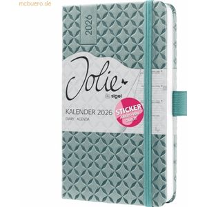 Sigel Wochenkalender Jolie ca. A6 Hardcover ocean blue 2026