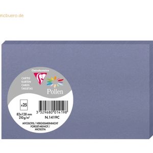 10 x Clairefontaine Karte Pollen 82x128mm 210g VE=25 Stück vergissmein