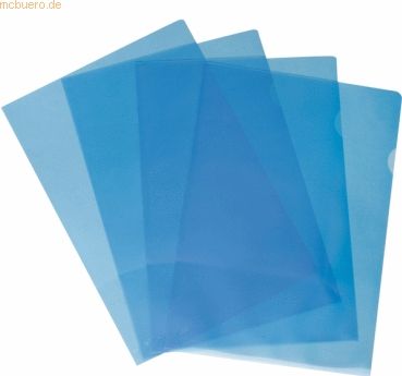 k.A. Aktenhüllen A4 120my geprägt blau VE=100 Stück