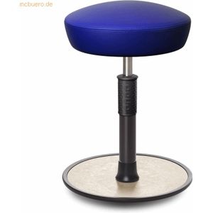 Ongo Sitz- Stehhocker Free Regular Hutsitz Boxmark Leder blau schwarz