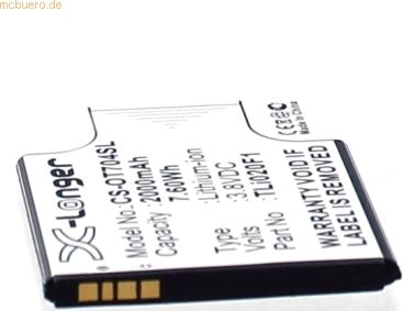 k.A. Akku für Alcatel One Touch 7041D Li-Ion 3,8 Volt 2000 mAh schwarz