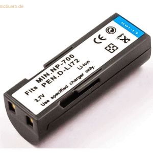 k.A. Akku für Minolta NP-700 Li-Ion 3,7 Volt 500 mAh schwarz