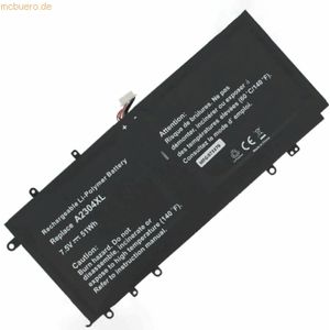k.A. Akku für Hewlett-Packard 738075-421 Li-Pol 7,5 Volt 6750 mAh schw