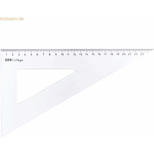 10 x Aristo Zeichendreieck Geocollege Polystyrol 60 Grad 300mm transpa