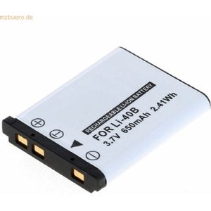k.A. Akku für Pentax Optio RS1500 Li-Ion 3,7 Volt 650 mAh schwarz