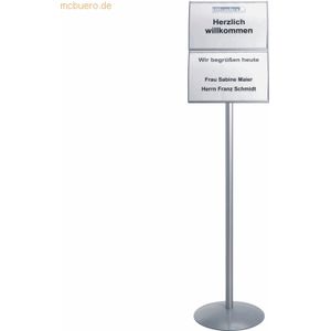 Ultradex Bodenständer Duo 297x213mm 2xA4 in Buchform Aluminium