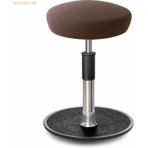 Ongo Sitz- Stehhocker Free Regular Hutsitz Gestrick Braun chrom /schwa