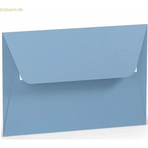 50 x Paperado Briefumschlag Haftklebung C6 Seidenfutter Dunkelblau