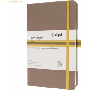 2 x Sigel Notizbuch Linescape ca. A5 176 Seiten Hardcover kariert 80g