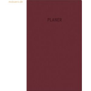 Zettler Taschenplaner 520 9,5x16cm 1 Monat/2 Seiten bordeaux 2026