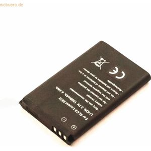 k.A. Akku für Avaya 4070 Li-Ion 3,7 Volt 1100 mAh schwarz