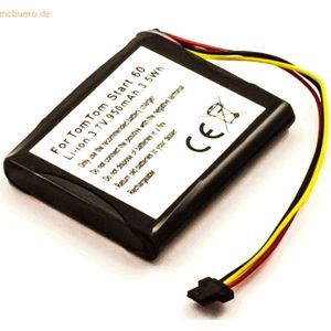 k.A. Akku für Tomtom 4AA53 Li-Ion 3,7 Volt 900 mAh schwarz