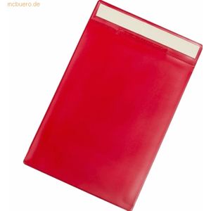 Tarifold Kennzeichnungshülle A4 hoch PVC selbstklebend rot VE=10 Stück